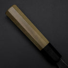 Santoku Blue Steel #1 Kurouchi Buffalo Magnolia Handle 165mm (6.5”)-[Musashi]-[Japanese-Kitchen-Knives]
