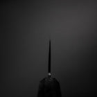 Santoku Blue Steel #2 Kurouchi Black Ishime Urushi Handle 165mm (6.5”)-[Musashi]-[Japanese-Kitchen-Knives]