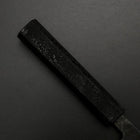 Santoku Blue Steel #2 Kurouchi Black Ishime Urushi Handle 165mm (6.5”)-[Musashi]-[Japanese-Kitchen-Knives]