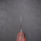 Santoku Blue Steel #2 Kurouchi Ebony Handle 165mm (6.5”)-[Musashi]-[Japanese-Kitchen-Knives]