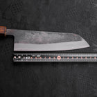 Santoku Blue Steel #2 Kurouchi Sumi Urushi Handle 165mm (6.5”)-[Musashi]-[Japanese-Kitchen-Knives]