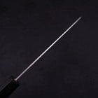 Santoku Blue Steel #2 Nashiji Stainless Clad Ebony Handle 165mm (6.5”)-[Musashi]-[Japanese-Kitchen-Knives]