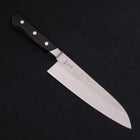 Santoku Blue Steel #2 Tsuchime Stainless Clad Western Handle 180mm (7”)-[Musashi]-[Japanese-Kitchen-Knives]