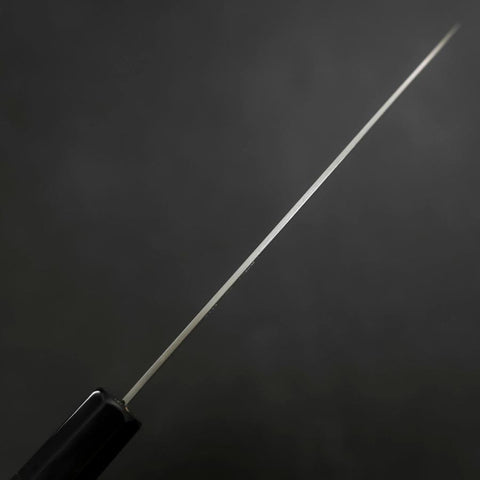 Santoku Blue Super Polished Buffalo Ebony Handle 165mm (6.5”)-[Musashi]-[Japanese-Kitchen-Knives]