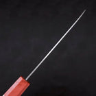 Santoku Blue Super Polished Maple Red Handle 180mm (7”)-[Musashi]-[Japanese-Kitchen-Knives]