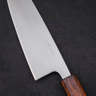 Santoku Blue Super Polished Sumi Urushi Handle 165mm (6.5”)-[Musashi]-[Japanese-Kitchen-Knives]