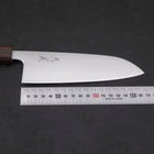 Santoku Blue Super Polished Sumi Urushi Handle 165mm (6.5”)-[Musashi]-[Japanese-Kitchen-Knives]