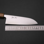 Santoku Blue Super Polished Yaki Urushi Handle 165mm (6.5”)-[Musashi]-[Japanese-Kitchen-Knives]