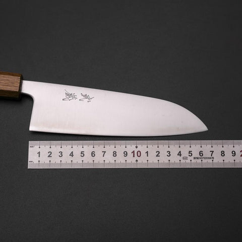 Santoku Blue Super Polished Yaki Urushi Handle 165mm (6.5”)-[Musashi]-[Japanese-Kitchen-Knives]