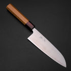 Santoku Blue Super Polished Zelkova Handle 165mm (6.5”)-[Musashi]-[Japanese-Kitchen-Knives]