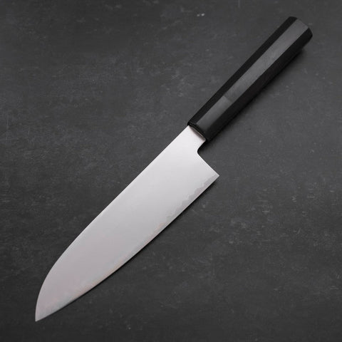 Santoku Chromax Polished Buffalo Ebony Handle 170mm (6.7”)-[Musashi]-[Japanese-Kitchen-Knives]