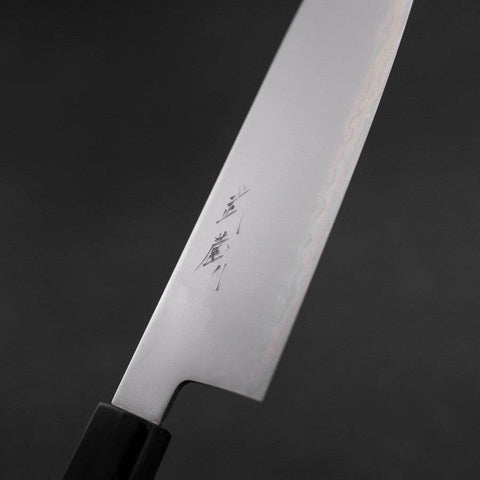 Santoku Chromax Polished Buffalo Ebony Handle 170mm (6.7”)-[Musashi]-[Japanese-Kitchen-Knives]