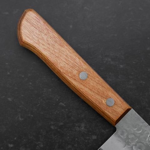 Santoku Chromax Tsuchime Brown Western Handle 165mm (6.5”)-[Musashi]-[Japanese-Kitchen-Knives]