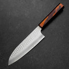 Santoku HAP-40 Tsuchime Red Urushi Handle 180mm (7”)-[Musashi]-[Japanese-Kitchen-Knives]