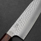 Santoku HAP-40 Tsuchime Red Urushi Handle 180mm (7”)-[Musashi]-[Japanese-Kitchen-Knives]