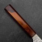 Santoku HAP-40 Tsuchime Red Urushi Handle 180mm (7”)-[Musashi]-[Japanese-Kitchen-Knives]