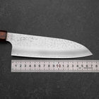 Santoku HAP-40 Tsuchime Red Urushi Handle 180mm (7”)-[Musashi]-[Japanese-Kitchen-Knives]