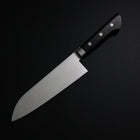 Santoku Molybdenum Polished Western Black Handle 175mm (6.8”)-[Musashi]-[Japanese-Kitchen-Knives]