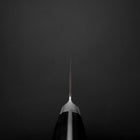 Santoku Molybdenum Polished Western Black Handle 175mm (6.8”)-[Musashi]-[Japanese-Kitchen-Knives]