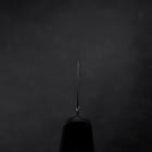 Santoku SG-2 Black Damascus Western Ebony Handle 180mm (7”)-[Musashi]-[Japanese-Kitchen-Knives]