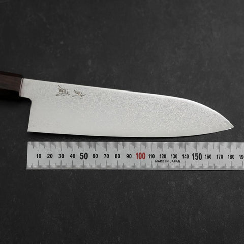 Santoku SG-2 Nickel Damascus Ebony Handle 180mm (7”)-[Musashi]-[Japanese-Kitchen-Knives]