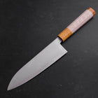 Santoku SG-2 Polished Yellow Maple Handle 180mm (7”)-[Musashi]-[Japanese-Kitchen-Knives]
