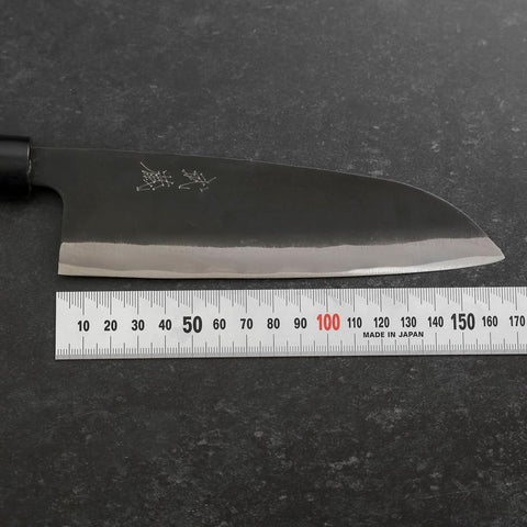 Santoku SK Steel Kurouchi Magnolia Handle 165mm (6.5”)-[Musashi]-[Japanese-Kitchen-Knives]