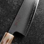 Santoku SLD Mirror Buffalo Dark Pink Maple Handle 170mm (6.7”)-[Musashi]-[Japanese-Kitchen-Knives]