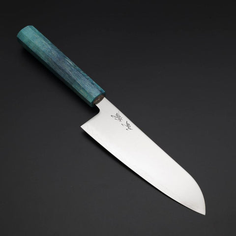 Santoku SLD Mirror Coral Shore Handle 170mm (6.7”)-[Musashi]-[Japanese-Kitchen-Knives]