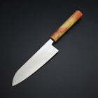 Santoku SLD Mirror Sunset Orange Handle 170mm (6.7”)-[Musashi]-[Japanese-Kitchen-Knives]