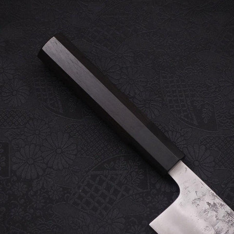 Santoku SLD Nashiji Washi Buffalo Ebony Handle 165mm (6.5”)-[Musashi]-[Japanese-Kitchen-Knives]