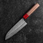 Santoku SLD Nashiji Washi Walnut Handle 165mm (6.5”)-[Musashi]-[Japanese-Kitchen-Knives]