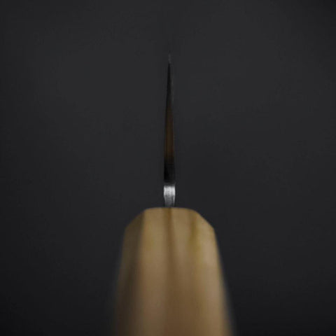 Santoku SLD Nickel Tsuchime Colored Damascus Olive Handle 170mm Limited Edition (6.7”)-[Musashi]-[Japanese-Kitchen-Knives]