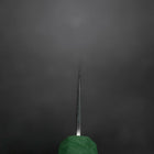 Santoku SLD Wave Nickel Damascus Green Urushi Handle 165mm (6.5”)-[Musashi]-[Japanese-Kitchen-Knives]