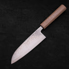 Santoku SLD Wave Nickel Damascus White Urushi Handle 165mm (6.5”)-[Musashi]-[Japanese-Kitchen-Knives]
