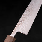Santoku SLD Wave Nickel Damascus White Urushi Handle 165mm (6.5”)-[Musashi]-[Japanese-Kitchen-Knives]