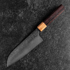Santoku SPG-Strix Damascus Shitan Handle 165mm (6.5”)-[Musashi]-[Japanese-Kitchen-Knives]