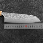 Santoku SPG-Strix Damascus Shitan Handle 165mm (6.5”)-[Musashi]-[Japanese-Kitchen-Knives]