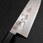 Santoku Silver Steel #3 Damascus Buffalo Wenge Handle 180mm (7”)-[Musashi]-[Japanese-Kitchen-Knives]