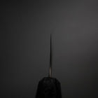 Santoku Silver Steel #3 Nashiji Black Ishime Urushi Handle 165mm (6.5”)-[Musashi]-[Japanese-Kitchen-Knives]