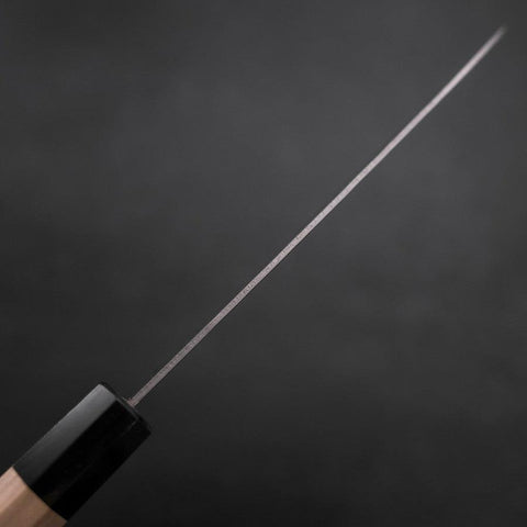 Santoku Silver Steel #3 Nashiji Buffalo Magnolia Handle 165mm (6.5”)-[Musashi]-[Japanese-Kitchen-Knives]