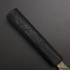 Santoku Silver Steel #3 Nashiji Damascus Black Ishime Urushi Handle 165mm (6.5”)-[Musashi]-[Japanese-Kitchen-Knives]