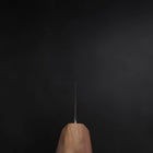 Santoku Silver Steel #3 Nashiji Olive Handle 170mm (6.7”)-[Musashi]-[Japanese-Kitchen-Knives]