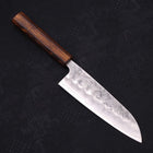 Santoku Silver Steel #3 Nashiji Sumi Urushi Handle 165mm (6.5”)-[Musashi]-[Japanese-Kitchen-Knives]