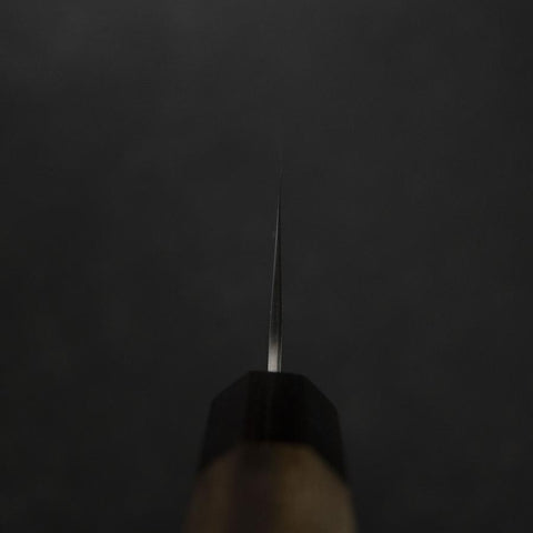 Santoku Silver Steel #3 Nashiji Walnut Handle 165mm (6.5”)-[Musashi]-[Japanese-Kitchen-Knives]
