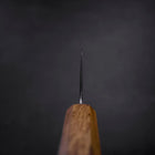 Santoku Silver Steel #3 Nawame Damascus Yaki Urushi Handle 165mm (6.5”)-[Musashi]-[Japanese-Kitchen-Knives]