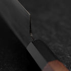 Santoku Silver Steel #3 Polished Buffalo Bubinga Handle 170mm (6.7”)-[Musashi]-[Japanese-Kitchen-Knives]