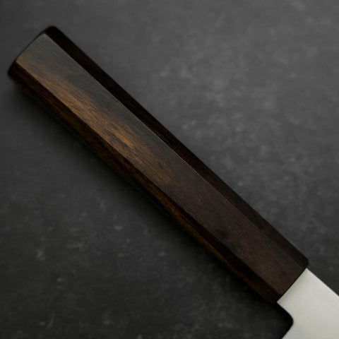 Santoku Silver Steel #3 Polished Ebony Handle 180mm (7”)-[Musashi]-[Japanese-Kitchen-Knives]