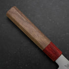 Santoku Silver Steel #3 Polished Walnut Handle 165mm (6.5”)-[Musashi]-[Japanese-Kitchen-Knives]
