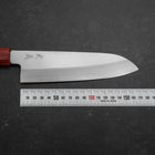 Santoku Silver Steel #3 Polished Walnut Handle 165mm (6.5”)-[Musashi]-[Japanese-Kitchen-Knives]